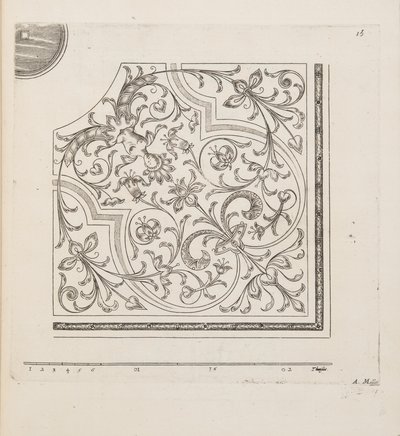 Design for Parterre, from Theatre des Plans et Jardinages, pub. 1652 by André Mollet