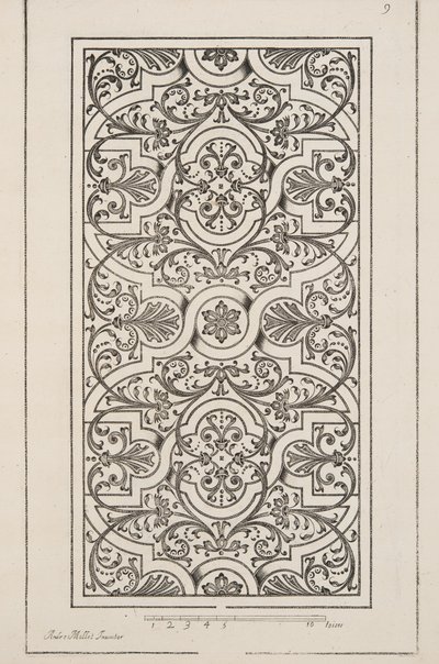 Design for Parterre, from Theatre des Plans et Jardinages, pub.1652 by André Mollet
