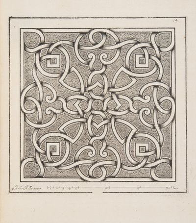 Design for Parterre, from Theatre des Plans et Jardinages, pub.1652 by André Mollet