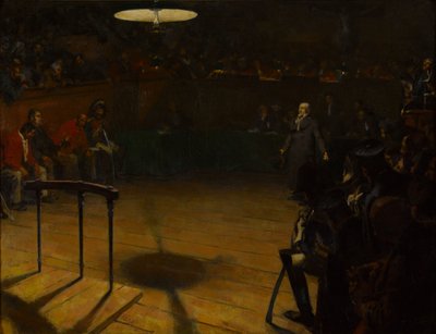 Jean Valjean before the Assize Court in Arras by André Victor Édouard Devambez