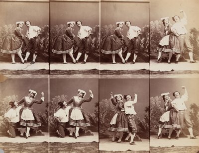 Eugénie Schlosser et Coralli by Andre Adolphe Eugene Disderi
