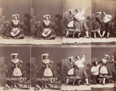 Eugénie Schlosser and Coralli, 1863 by Andre Adolphe Eugene Disderi