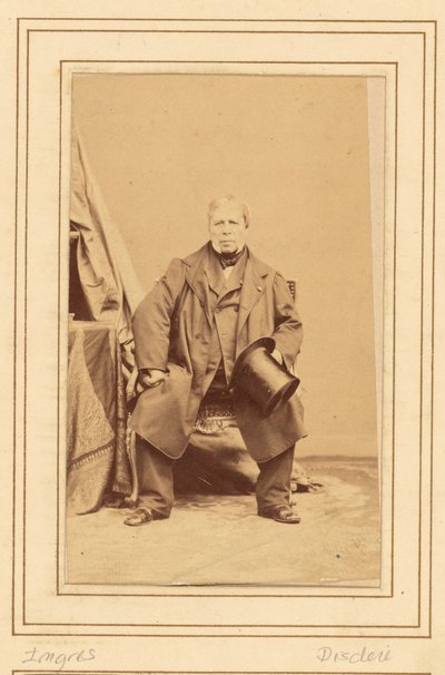 Jean Auguste Dominique Ingres by Andre Adolphe Eugene Disderi