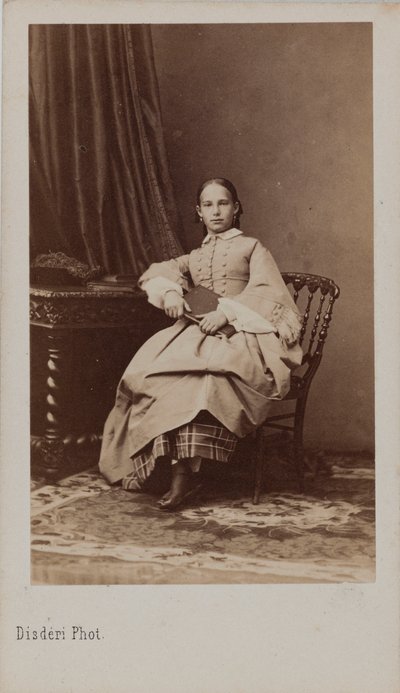 Portrait of Princess Eugenia Maximilianovna of Leuchtenberg by Andre Adolphe Eugene Disderi