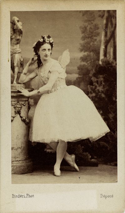 Portrait of the Ballet Dancer Marfa Muravyeva in the Ballet Diavolina by Andre Adolphe Eugene Disderi