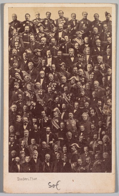 Untitled (French Military Heroes and Political Leaders) by Andre Adolphe Eugene Disderi