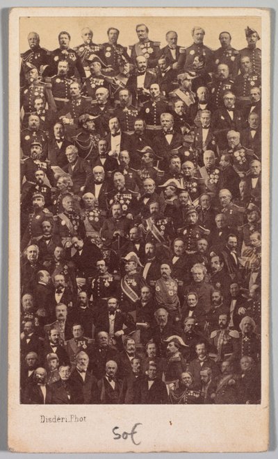 Untitled French Military Heroes and Political Leaders by Andre Adolphe Eugene Disderi