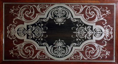 Decoration on Inside of Ebony Cabinet Door by Andre Charles Boulle