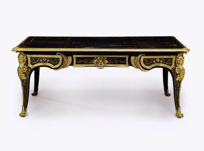 Louis XIV ormolu-mounted brown tortoiseshell bureau plat, c.1710 by Andre Charles Boulle