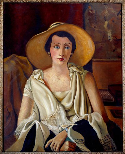 Portrait of Madame Paul Guillaume in the Big Hat by Andre Derain