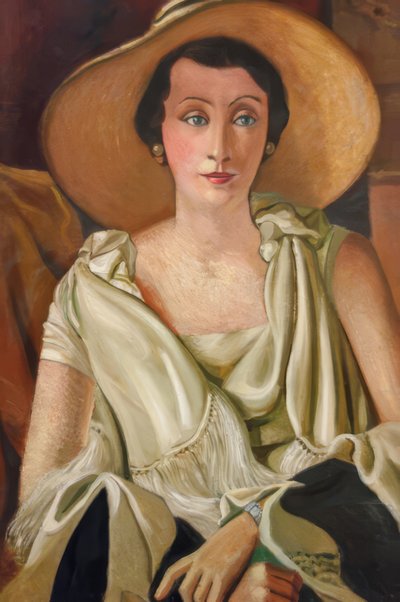 Portrait of Madame Paul Guillaume with a Big Hat by Andre Derain