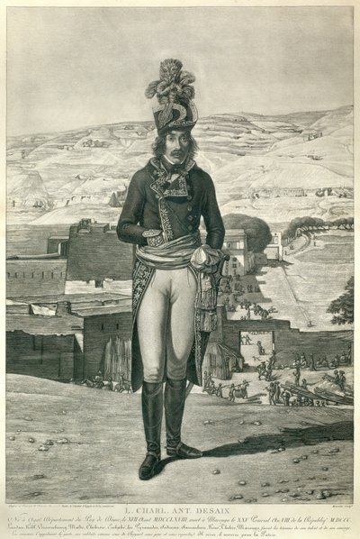Portrait of General Louis Charles Antoine Desaix during the campaign of Egypt in 1798 by Andre Dutertre