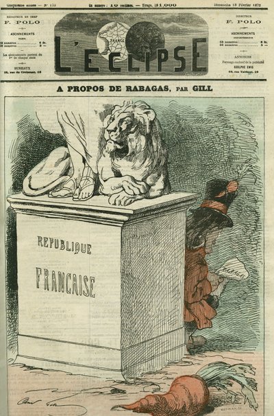 About Rabagas, Evocation of Two Pieces by Victorian Sardou by Andre Gill