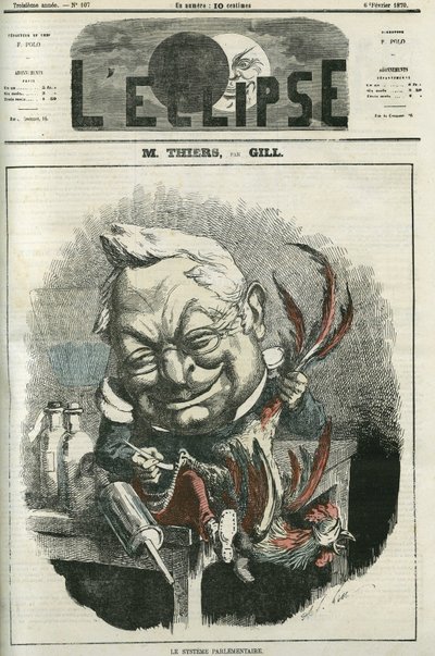 Adolphe Thiers (1797-1877), French historian and politician. Cover in 