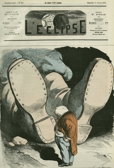 Adolphe Thiers (1797-1877), French Statesman. Cover in 