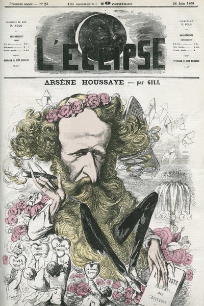 Arsene Housset, French Man of Letters by Andre Gill