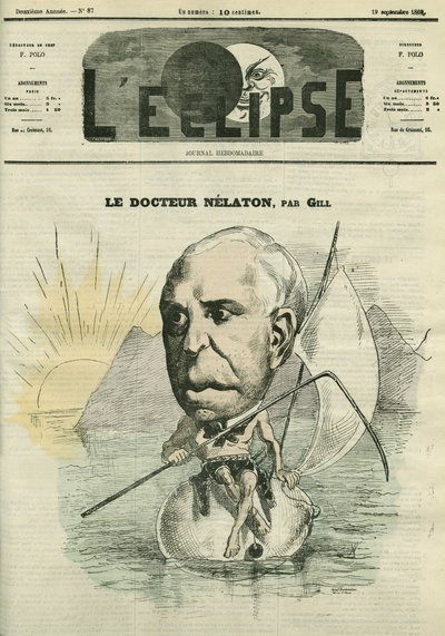 Auguste Nelaton, French Surgeon by Andre Gill
