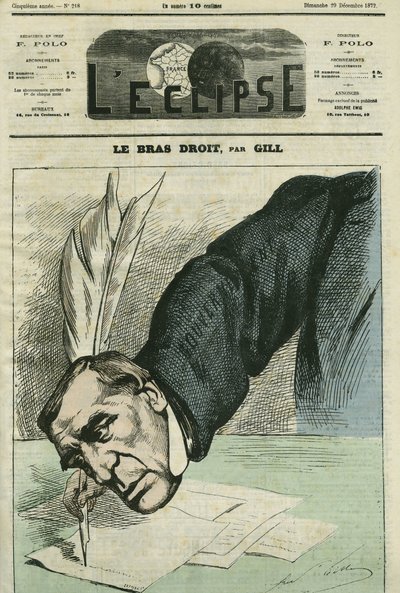 Barthelemy Saint-Hilaire (1805-1895), French philosopher, journalist, and statesman. Cover in 
