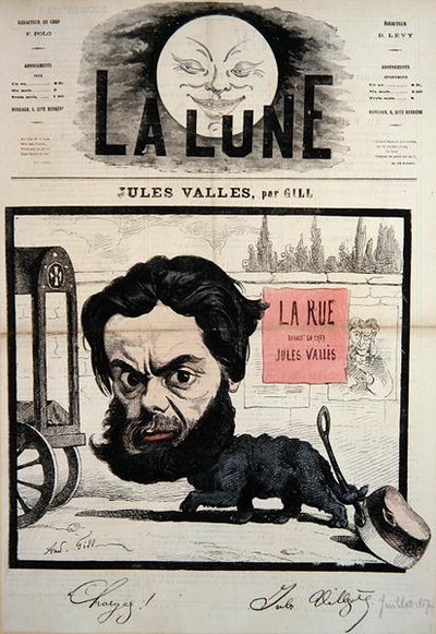 Caricature of Jules Valles Cover Illustration from 