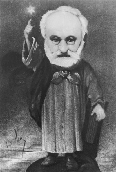 Caricature of Victor Hugo as a Magician by Andre Gill