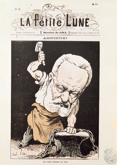 Caricature of Victor Hugo (1802-85) from the Front Cover of 