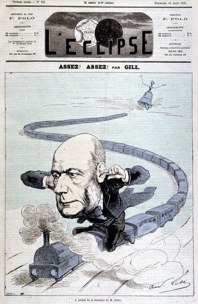 Cartoon about the resignation of Mr. Grévy - by Gill, in 