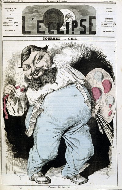 Cartoon by Gustave Courbet - in 
