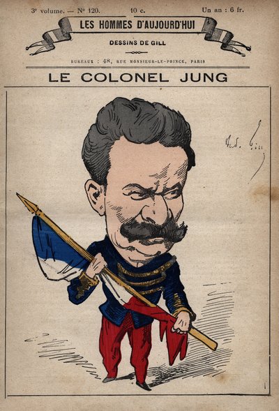 Cartoon of Colonel Theodore Jung (1833-1896) from 