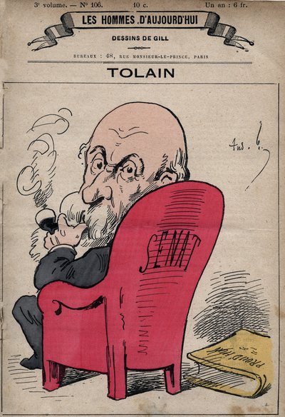 Cartoon of Henri Louis Tolain (1828-1897) French politician, from 