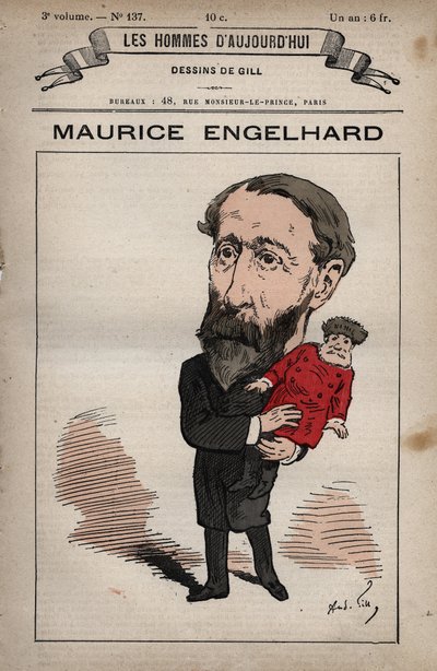 Cartoon of Maurice Engelhardt (1819-1891) from 