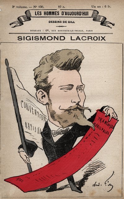 Cartoon of Sigismond Lacroix (Zygmunt Krzyzanowski) (1845-1909) from 