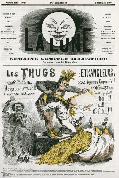 Cartoon of the Thugs by Andre Gill