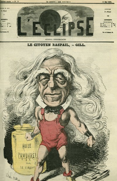 Francois-Vincent Raspail, chemist, doctor, and French politician. Cover in 