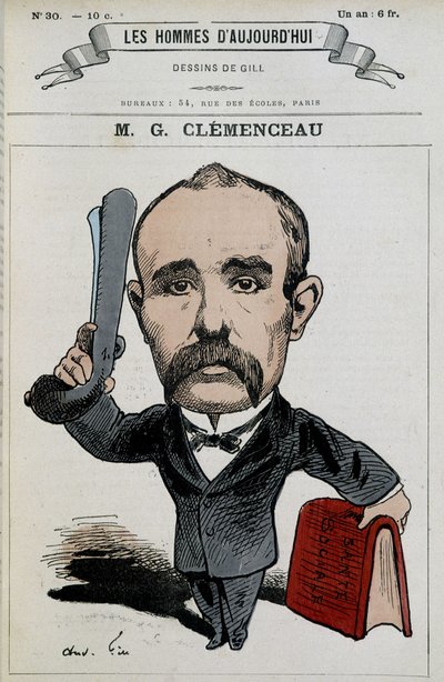 Georges Clémenceau - by Gill, in 