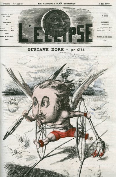 Gustave Dore, French painter, illustrator and cartoonist. Cover in 