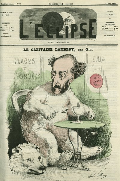 Gustave Lambert, French explorer and scientist. Cover in L