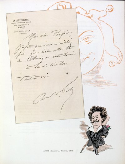 Illustration by Andre Gill, French caricaturist, 19th century by Andre Gill