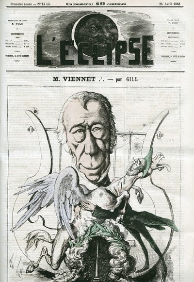 Jean-Pons-Guillaume Viennet, French poet, playwright and politician by Andre Gill