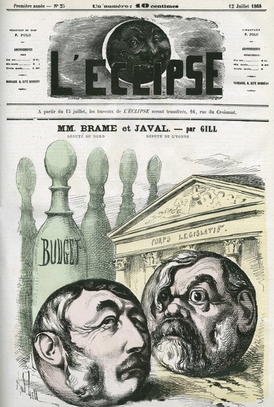 Jules Louis Joseph Brame and Louis Emile Javal by Andre Gill