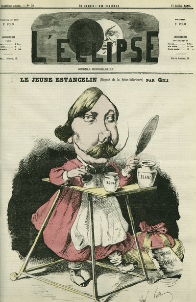 Louis-Charles-Alexandre Estancelin, French general and politician by Andre Gill