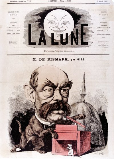 Otto von Bismarck German statesman, when Conservative Deputy and Inspector of Dykes, 1867 by Andre Gill
