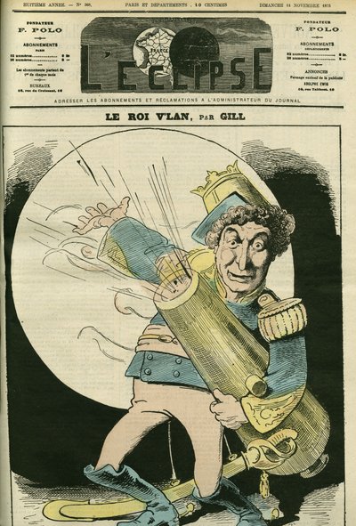 Portrait of Christian (1821-1889), French singer, in the role of King Vlan in the play 