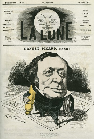 Portrait of Ernest Picard by Andre Gill