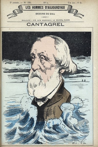 Portrait of Felix Francois Jean Cantagrel by Andre Gill