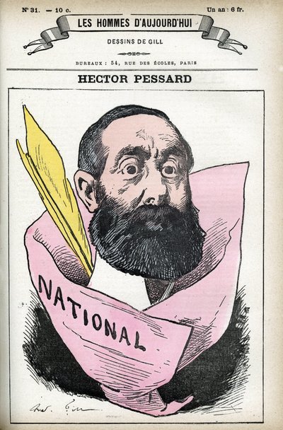 Portrait of Hector Pessard, French journalist and owner of the newspaper 