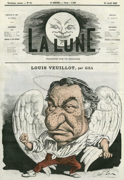 Portrait of Louis Veuillot by Andre Gill