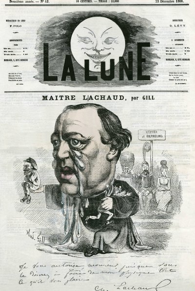 Portrait of Maitre Charles Lachaud by Andre Gill
