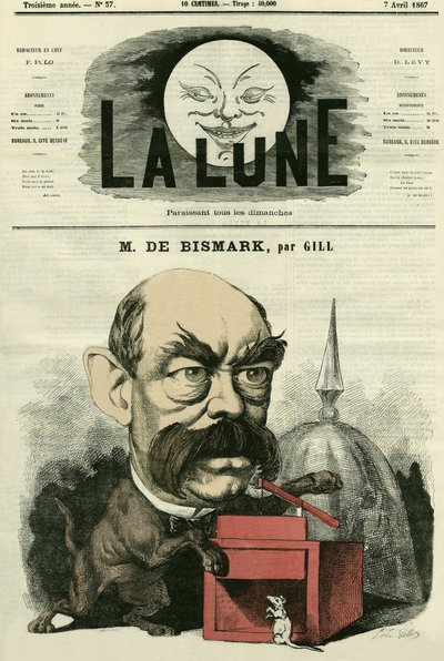 Portrait of Otto von Bismarck, German Chancellor by Andre Gill