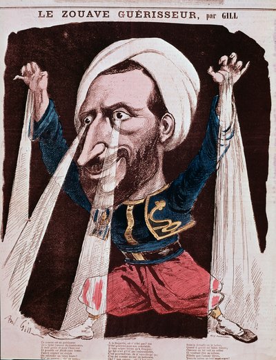 Portrait of the healer Jacob called the Zouave Jacob by Andre Gill