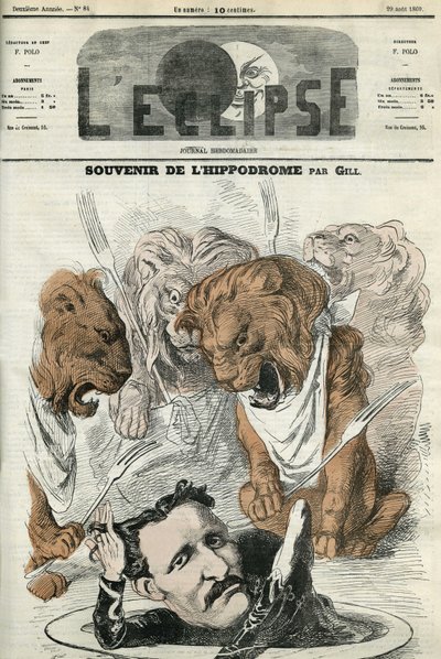 Remembrance of the racetrack, the tamer Lucas was evoked by his lions by Andre Gill
